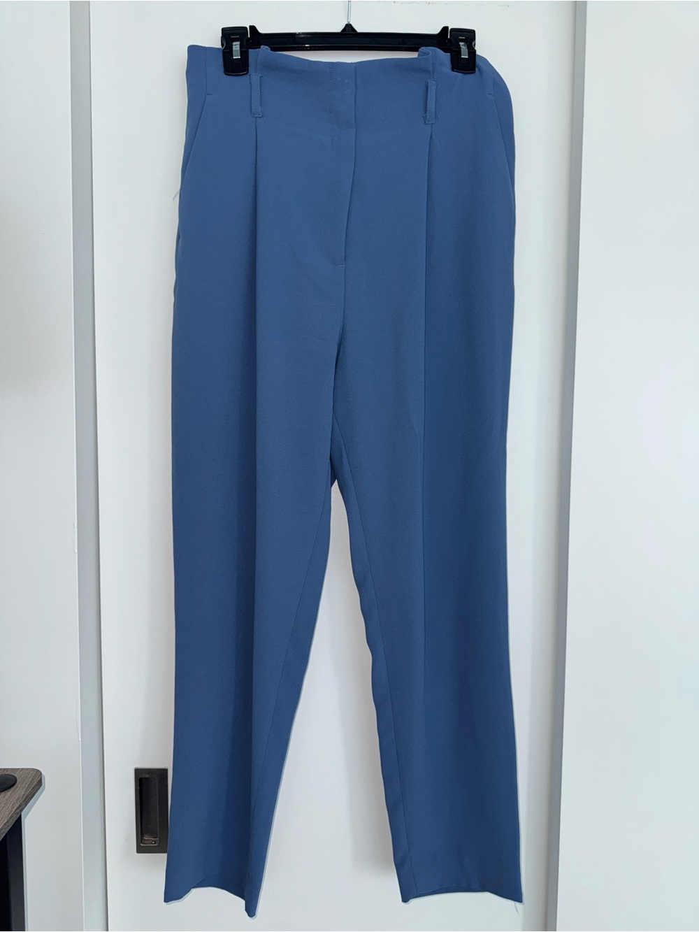 H&M Dusty Blue Straight Leg Trousers
